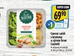 Albert Caesar salát s krutony a sýrem gran castelli nabídka