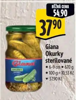 Albert Giana Okurky sterilované nabídka