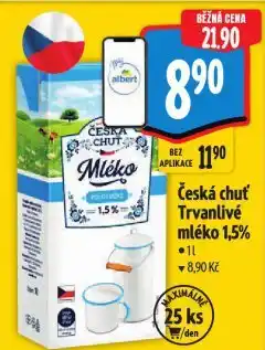 Albert Trvanlivé mléko nabídka