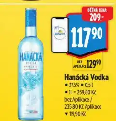 Albert Hanácká vodka nabídka