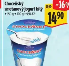 Albert Choceňský smetanový jogurt nabídka