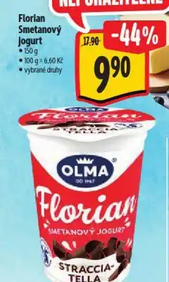 Albert Florian smetanový jogurt nabídka
