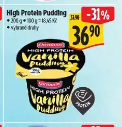 Albert High protein pudding nabídka