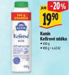 Albert Kunín kefírové mléko nabídka