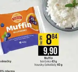 Jip Muffin borůvka 43 g kousky čokolády 40 g nabídka