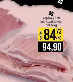 Jip Vepřový bok bez kosti, s kůží cca 5 kg 1kg nabídka