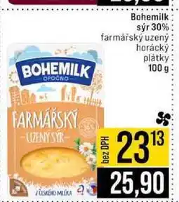 Jip Bohemilk sýr 30% farmářský uzený horácký plátky nabídka