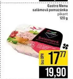 Jip Gastro Menu salámová pomazánka pikant nabídka