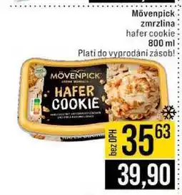 Jip Mövenpick zmrzlina hafer cookie nabídka