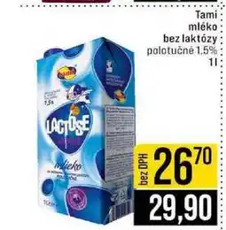Jip Tami mléko bez laktózy polotučné 1,5% nabídka