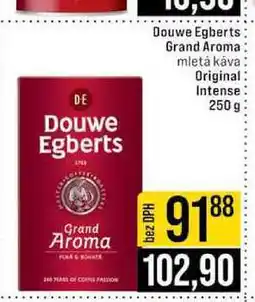 Jip Douwe Egberts Grand Aroma mletá káva Original Intense nabídka