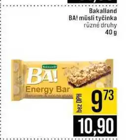 Jip Bakalland BA! müsli tyčinka různé druhy nabídka