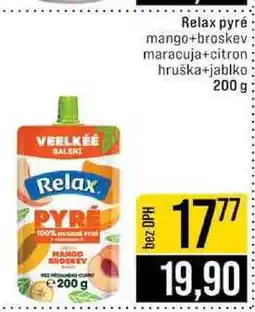 Jip Relax pyré mango+broskev maracuja+citron hruška+jablko 200 g nabídka