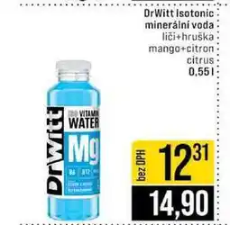 Jip DrWitt Isotonic minerální voda liči+hruška mango+citron citrus 0,55l nabídka
