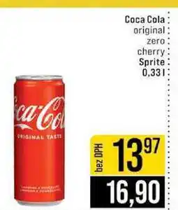 Jip Coca Cola original zero cherry Sprite nabídka
