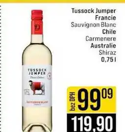 Jip Tussock Jumper Francie Sauvignon Blanc Chile Carmenere Australie Shiraz nabídka