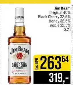 Jip Jim Beam Original 40% Black Cherry 32,5% Honey 32,5% Apple 32,5% nabídka