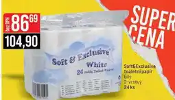 Jip Soft&Exclusive toaletni papir bilý 2-vrstvý 24 ks nabídka