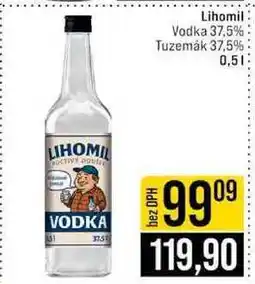 Jip Lihomil Vodka 37,5% Tuzemák 37,5% nabídka
