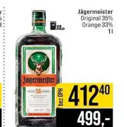 Jip Jägermeister Original 35% Orange 33% nabídka