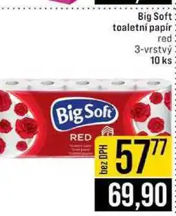 Jip Big Soft toaletní papír red 3-vrstvý 10 ks nabídka