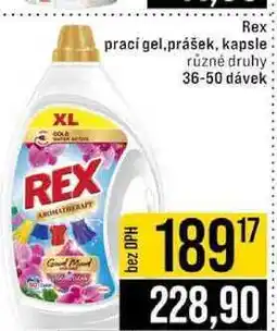 Jip Rex prací gel,prášek, kapsle různé druhy 36-50 dávek nabídka