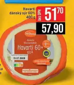 Jip Havarti dánský sýr 60% nabídka