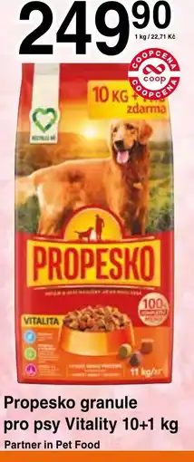Coop hb Propesko granule pro psy Vitality nabídka