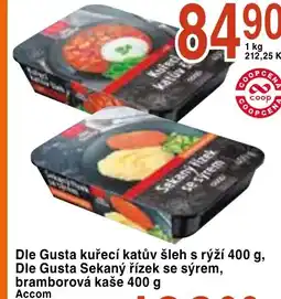 Coop hb Dle Gusta kuřecí katův šleh s rýží nabídka