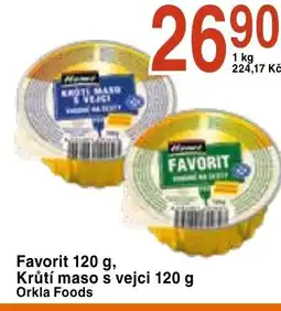 Coop hb Favorit, Krůtí maso s vejci nabídka
