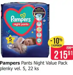 Teta Pampers Pants Night Value Pack nabídka