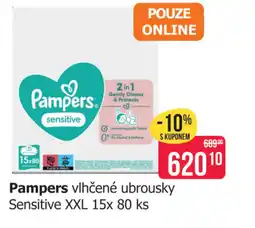 Teta Pampers vlhčené ubrousky Sensitive XXL nabídka