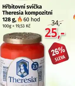 PRIOR Hřbitovní svíčka Theresia kompozitní nabídka