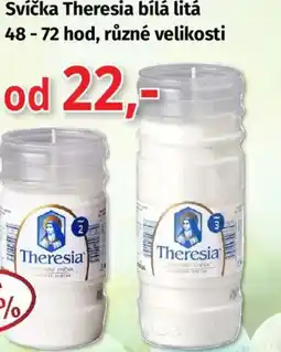 PRIOR Svíčka Theresia bílá litá nabídka