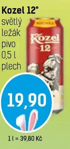 Konzum Kozel 12° světlý ležák pivo nabídka
