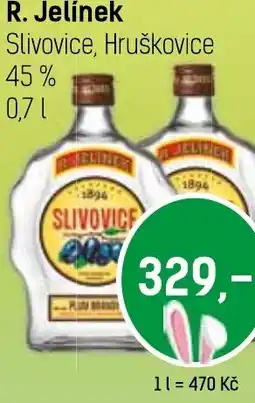 Konzum R. Jelínek Slivovice, Hruškovice 45% nabídka