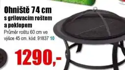 EVA Ohniště 74 cm s grilovacím roštem nabídka