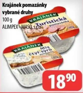 Partner Maloobchodní síť Krajánek pomazánky nabídka