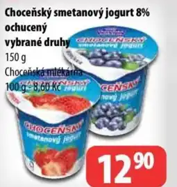 Partner Maloobchodní síť Choceňský smetanový jogurt 8% ochucený nabídka