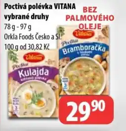 Partner Maloobchodní síť Poctivá polévka VITANA nabídka