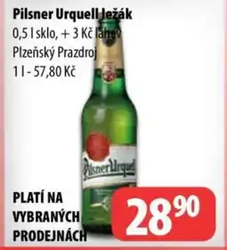 Partner Maloobchodní síť Pilsner Urquell ležák nabídka