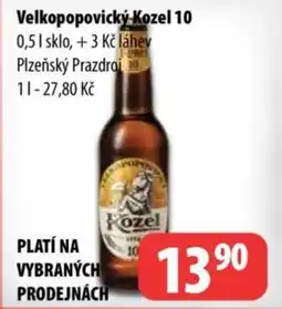 Partner Maloobchodní síť Velkopopovický Kozel 10 nabídka