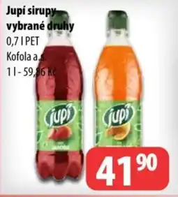 Partner Maloobchodní síť Jupí sirupy nabídka