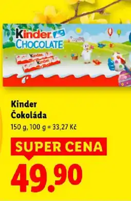 Lidl Kinder Čokoláda nabídka