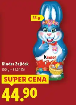 Lidl Kinder Zajíček nabídka