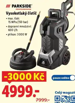 Lidl PARKSIDE Vysokotlaký čistič nabídka