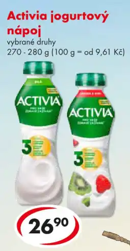 CBA Activia jogurtový nápoj nabídka