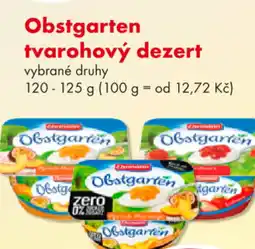 CBA Obstgarten tvarohový dezert nabídka