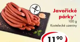 CBA Javořické párky nabídka