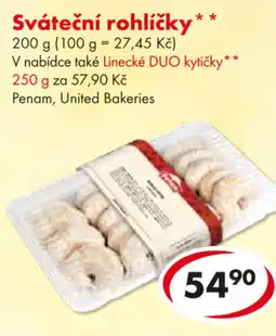 CBA Sváteční rohlíčky nabídka